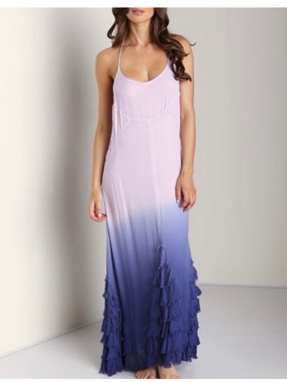 Free People Intimately Lavender To Navy Ombré Slip Dress